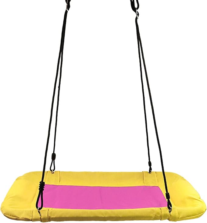 Utendørs plattform Swing Seat Square Swing Chair For Outdoor Backyard Garden Hanging Chair Easy Installer 300 kg Vektkapasitet